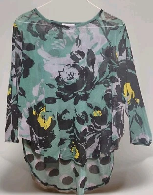 Винтажная прозрачная сетчатая туника Y2k Layered Whimsigoth Dark Fairy Grunge ретро психоделическая  - Изображение 1 из 4