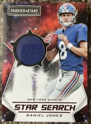 Tarjeta reliquia camiseta Daniel Jones 2020 Panini Rookies & Stars NFL Star Search como nueva) Foto 1 de 2