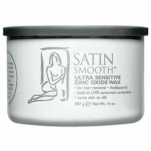 Satin Smooth SSW14ZO Zinc Oxide Wax With UVA Absorbers, 14 oz