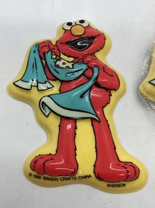 Sesame Street Elmo Cake Topper Lot Of 10 / 1999 Bakery Craft / Unused - Picture 1 of 7