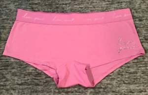Pantalón Corto Victoria's Secret Rosa Bling Estrás Boyshort Rosa Flor L XL - Imagen 1 de 7