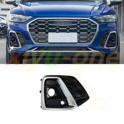 For Audi Q5 S-Line SQ5 SQ5 Sportback 21-24 RH Front Bumper Chrome Grille Cover - Image 1 of 4
