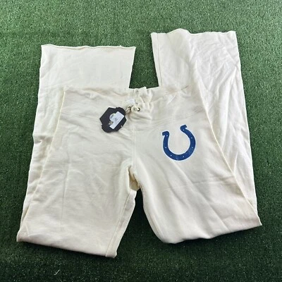 Pantalones deportivos retro crema grandes vintage NFL Indianapolis Colts para mujer Foto 1 de 4