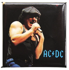 Pin Esmaltado - Auténtico Vintage Años 90 AC/DC Heavy Metal Banda Brian Johnson #4314 - Imagen 1 de 2