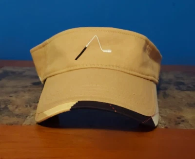 Visera Loudmouth para Hombres Correa Trasera Beige a Cuadros Golf Exterior 100% Algodón Exterior Foto 1 de 4