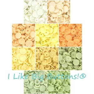 250 Sets KAM Snaps: BABY NEUTRAL Size 20 T5 Plastic Snap Buttons No Sew Sewing - Picture 1 of 11