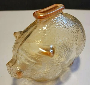 ANCHOR HOCKING PINK DEPRESSION GLASS PIGGY BANK - Picture 1 of 5