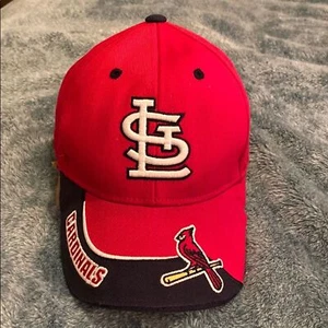 Y2K St. Louis Cardinals Red MLB Baseball Hat - Picture 1 of 7