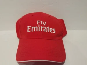 Fly Emirates Airlines rot & weiß verstellbare Schnalle im Rücken Mütze neu - Bild 1 von 3