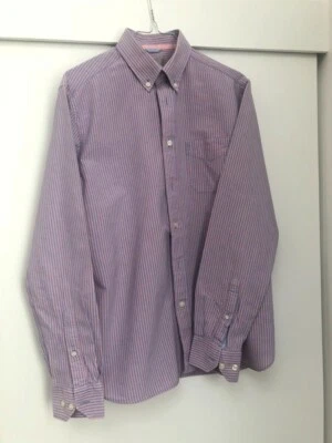 Chemise homme rayée coupe droite (regular) col boutonné Marks & Spencer taille S - Photo 1/4