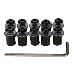 Windshield Bolts Screw Kit Well Nut for CBR600RR/1000RR GSXR600/750 R6 R1 6R 10R - Imagen 1 de 5