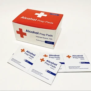 300 Pads (3x100) 75% Alcohol Prep Pads Individually Sealed Wipes NIB Exp. 2023 - Picture 1 of 4