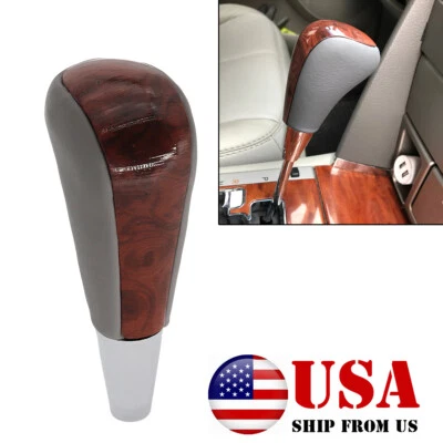 Grey Walnut Wood Gear Shift Knob Pen For Toyota Avalon Lexus-ES330 GS300 Scion. - Image 1 of 4