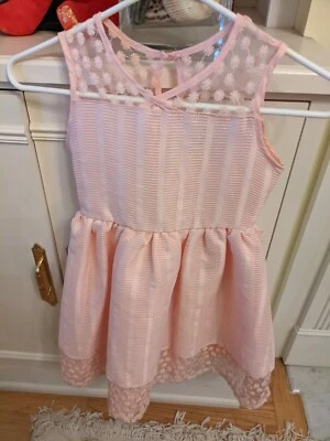 NUEVO CON ETIQUETAS Niña Samantha Says 7 Vestido Rosa Flor Naranja Vacaciones Moda Fiesta Foto 1 de 3