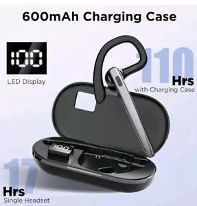 Bluetooth Headset V5.3, Wireless Bluetooth Earpiece with 600mAh Charging Case,B4 - Picture 1 of 10