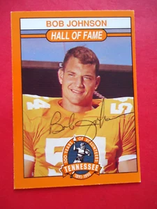 Bob Johnson - Tarjeta de fútbol americano autografiada de la corte de Tennesse #167 - voluntarios - Imagen 1 de 2