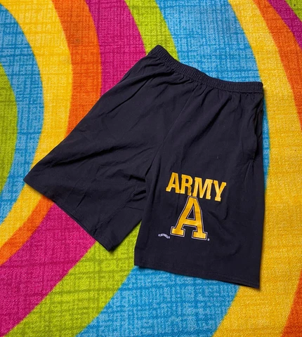 Vintage Army Shorts Nutmeg Mills Mens XL Black Preowned Fits Small Cover