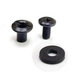 Anti-Rust Black Flat Head Chicago Screws for Leather / Kydex Holster Fasteners - Picture 1 of 7