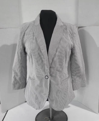 Grace blazer jacket striped suit top size 10. Foto 1 de 4
