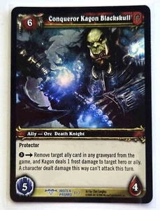 Conqueror Kagon Blackskull #1/2 (R) Foil - WOTLK Promo - World of Warcraft - TCG - Picture 1 of 1
