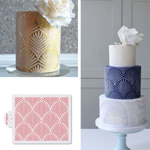 Cake Stencil Flower and leaf cake decorating tools wedding Wheat ears cake - Picture 1 of 10