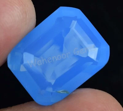 Natural Cornflower Blue Opal 15.55 Ct Emerald Welo Australian Certified Gemstone - Image 1 of 4
