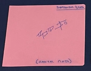 1990s & 2000s Debut Signed Index 3x5 Autograph Cut (you pick from list) - Picture 1 of 71
