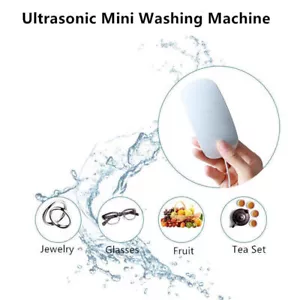 Ultrasonic Mini Washing Machine Travel Portable Multifunctional USB Cleaner - Picture 1 of 8