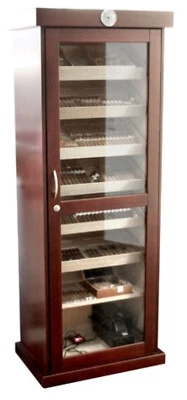 HUMIDORSCHRANK FÜR 800 ZIGARREN GLASTÜR 12 BEFEUCHTER 500 Liter HUMIDOR SCHRANK - Bild 1 von 2