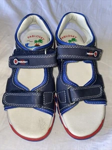 Pablosky Blue Sandals Shoes Size UK 2.5 Euro 35 - Picture 1 of 6
