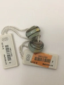 NEW Sterling Silver 2 Persona Glass Murano Charm Beads - Picture 1 of 1