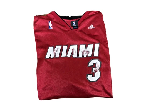 vintage Miami Heat Dwyane Wade  jersey adidas size XL red Cover