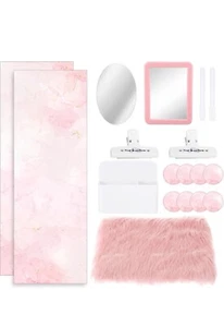 Xuhal 18 Pcs Locker Accessories Locker Organizer Include Magnetic Wallpaper - Picture 1 of 6