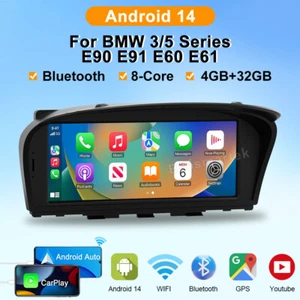 8.8" Android 14 Autoradio CarPlay 32GB WiFi Für BMW 5er E60 E61 3er E90 E91 CCC - Bild 1 von 12
