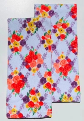CELEBRATE SPRING TOGETHER Celebrate Spring White Flower Bloom Kitchen Cotton Terry Towels 2-pk.