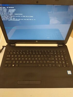 Portátil HP Core i3-7100U@ 2,40 GHz, SIN RAM, SIN HD para piezas Foto 1 de 4