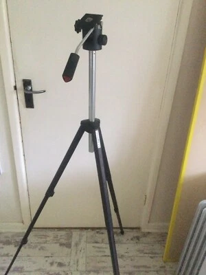 Vintage BILORA Camera Tripod 4113. Made in Germany 58” max height  - image 1 of 4