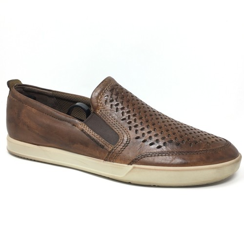 Scarpe mocassini Ecco Collin 2.0 da uomo taglia 8 8 5 US 42 EU in pelle marrone invecchiata