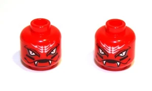 2x LEGO® Kopf Ninjago Snappa Schlange 3626bpb0661 NEU Rot - Picture 1 of 1