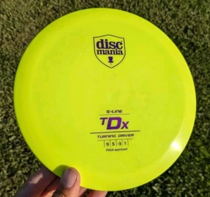 Discmania S-Line TDx 175g Disc Golf Innova Run TD X Dayglow Yellow NEW - Picture 1 of 3