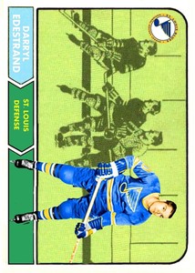 Custom made OPC like 1968-69 St. Louis Blues Darryl Edestrand Hockey card
