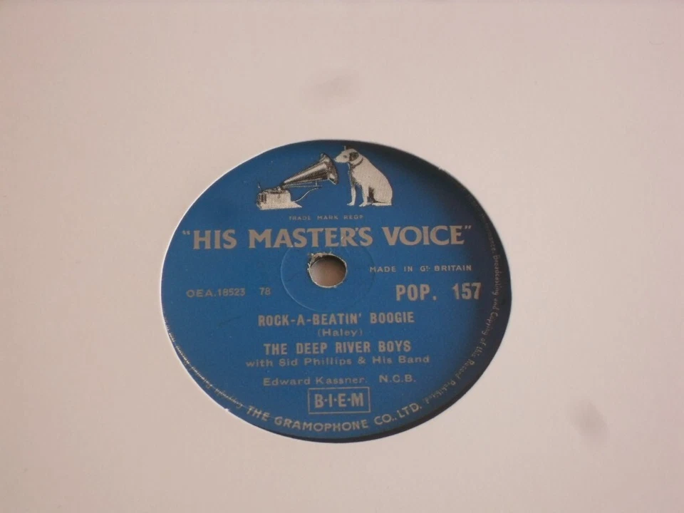 THE DEEP RIVER BOYS "ROCK A BEATIN BOOGIE/JUST A LITTLE BIT MORE" 10" 78 RECORD. - Image 1 of 1