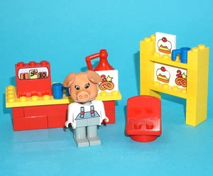 LEGO 3796 FABULAND SMALL BAKERY & HENRY PIG 100% COMPLETE 1986 LEGO GROUP - Picture 1 of 2