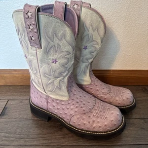 Damen oder Mädchen Ariat Cowgirl Stiefel lila Größe 8B - Bild 1 von 7
