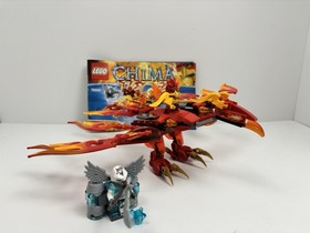 2015 Lego Legends of Chima #70221 Flinx's Ultimate Phoenix 99% Complete