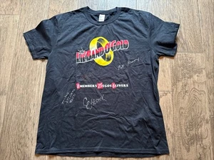 Camiseta The Lil’ Band O’ Gold firmada por varios miembros, negra para hombre XL, PO-VG++ - Imagen 1 de 11