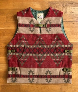 Monitaly USA Wool Vest Chamula XL Yuki Matsuda Poncho Southwestern - Picture 1 of 13