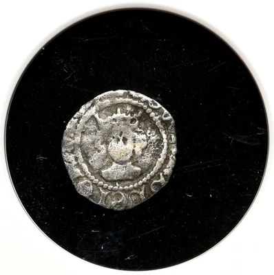 INGLATERRA. Eduardo IV 1461-1483, medio penique de plata, S-1992, Londres, NGC F Detalles Foto 1 de 4