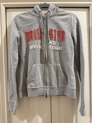 Women’s Hollister Y2K Vintage Long Sleeve Full Zip Jacket - Large - Gray/Pink - Image 1 of 4