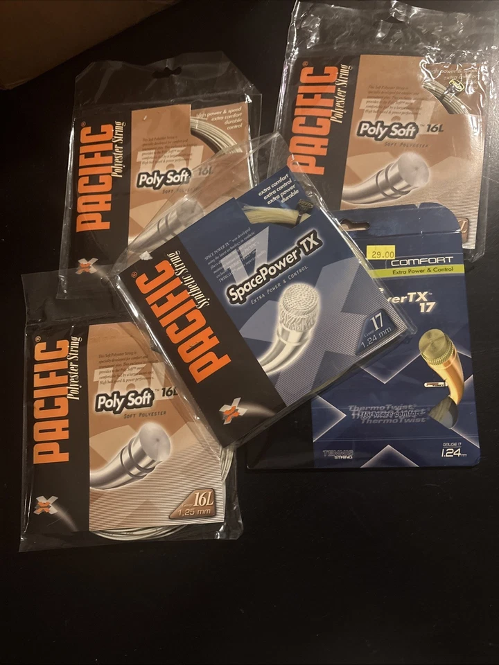 5 juegos de cuerdas de tenis Pacific  Foto 1 de 1